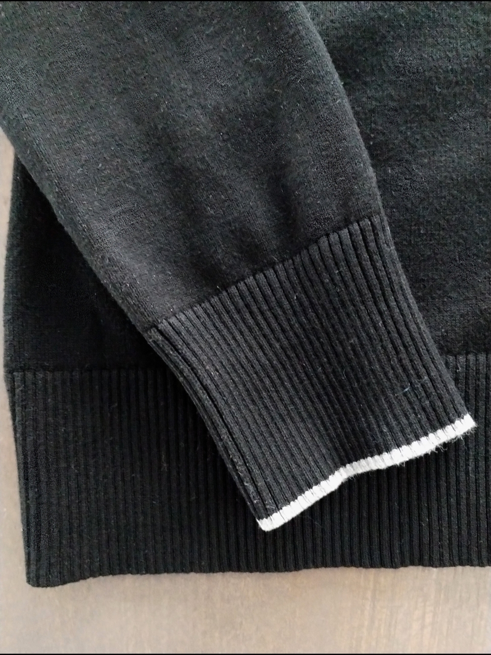 Krimson Klover Poppy Ski Sweater L Black Red Chevron Quarter Zip - Picture 7 of 11